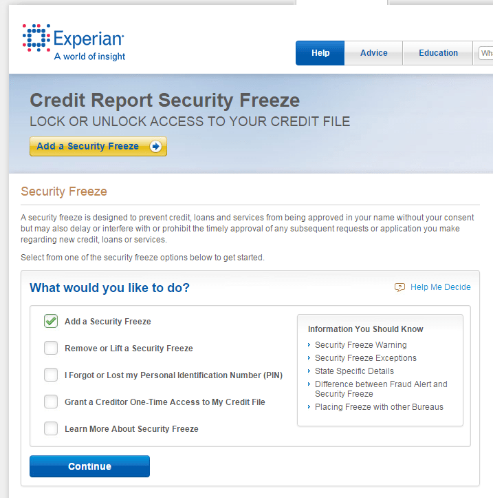 How To Update My Credit Score Freeze My Credit Card