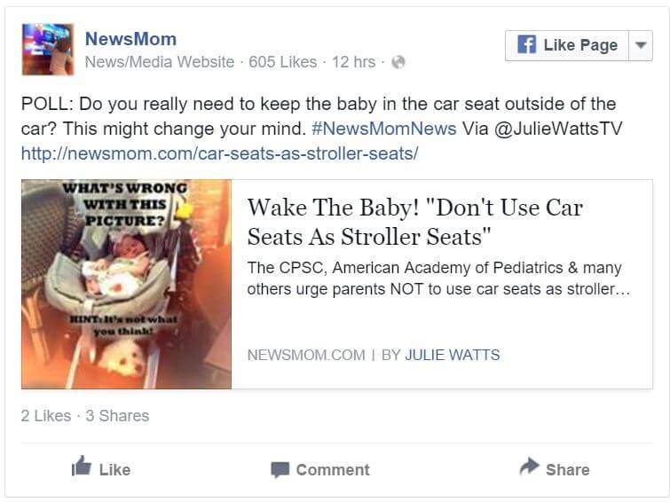 Chime in on facebook... Would this change the way you use your car seat? 